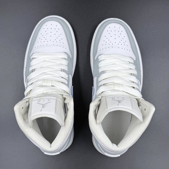 Wmns Air Jordan 1 Mid 'Wolf Grey Aluminum' - Picture 3 of 10